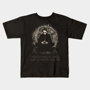 Johnny Cash Outlaw Zen Meditation Classic Country Music Fan Kids T-Shirt